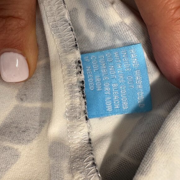 J McLaughlin Blue Paisley 3/4 Sleeve Catalina Cloth Stretch Dress - Size XS - Picture 5 of 6